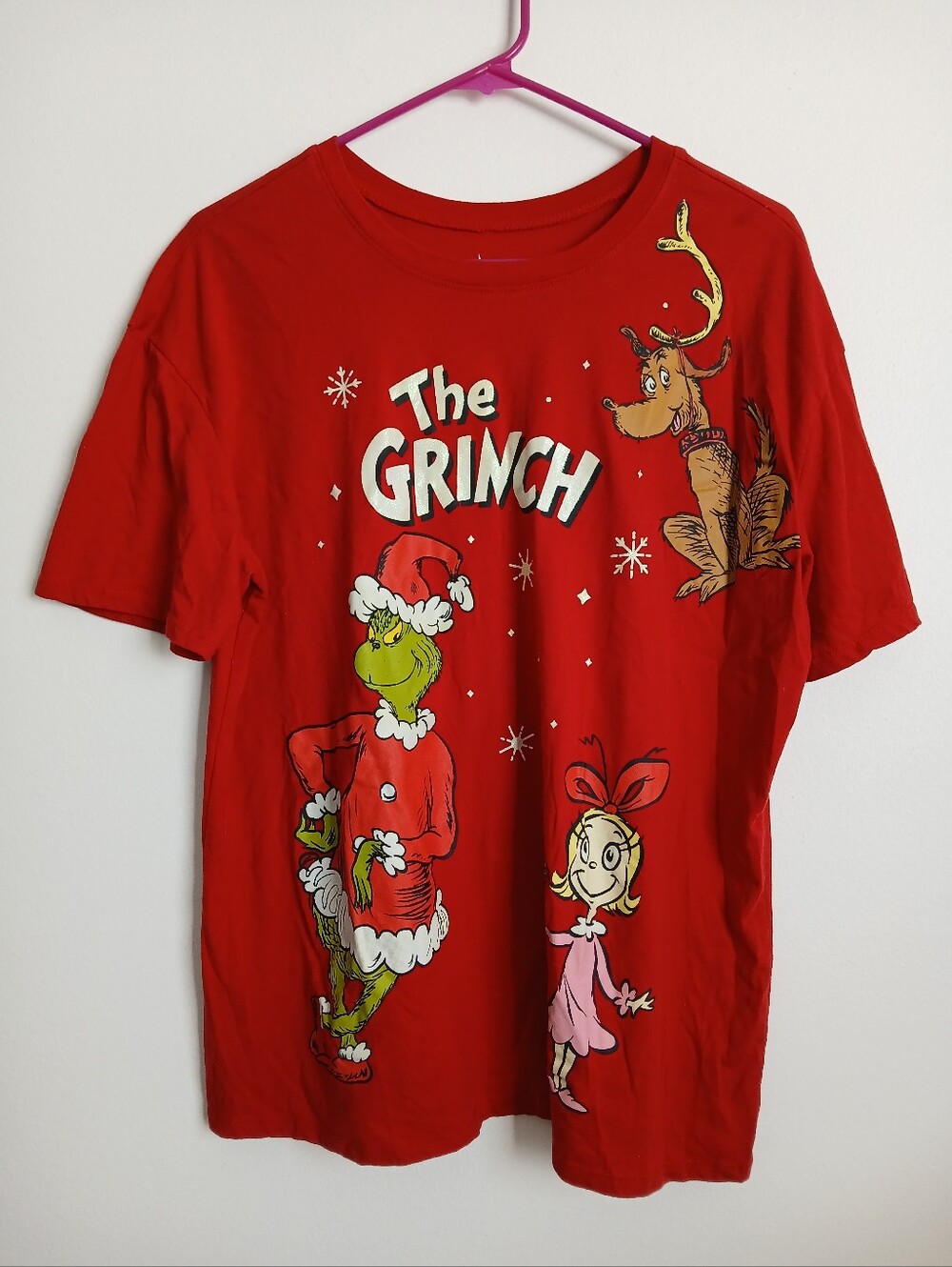 The Grinch Dr Seuss T Shirt Size XXXL Red